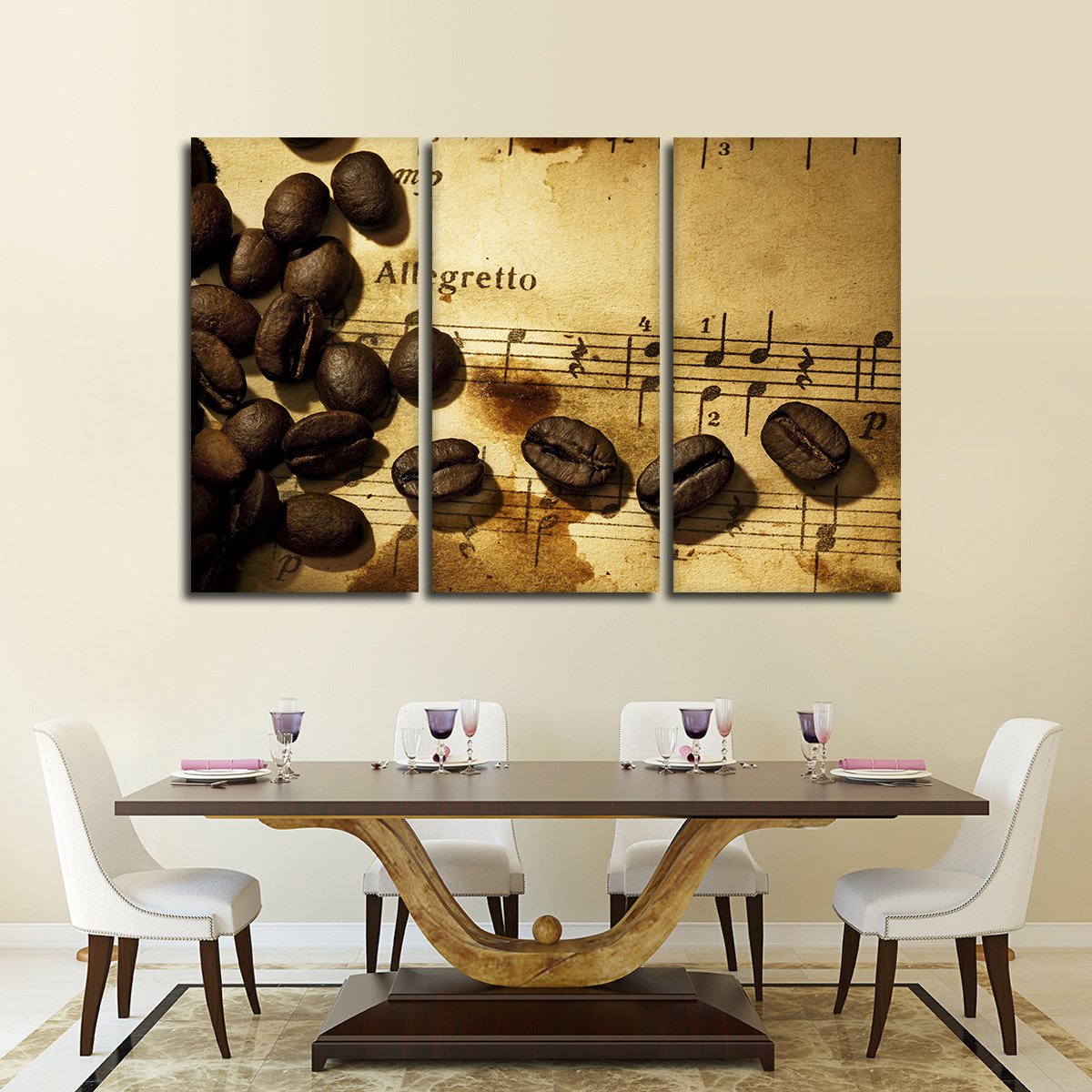 Coffee Music Multi Panel Canvas Wall Art