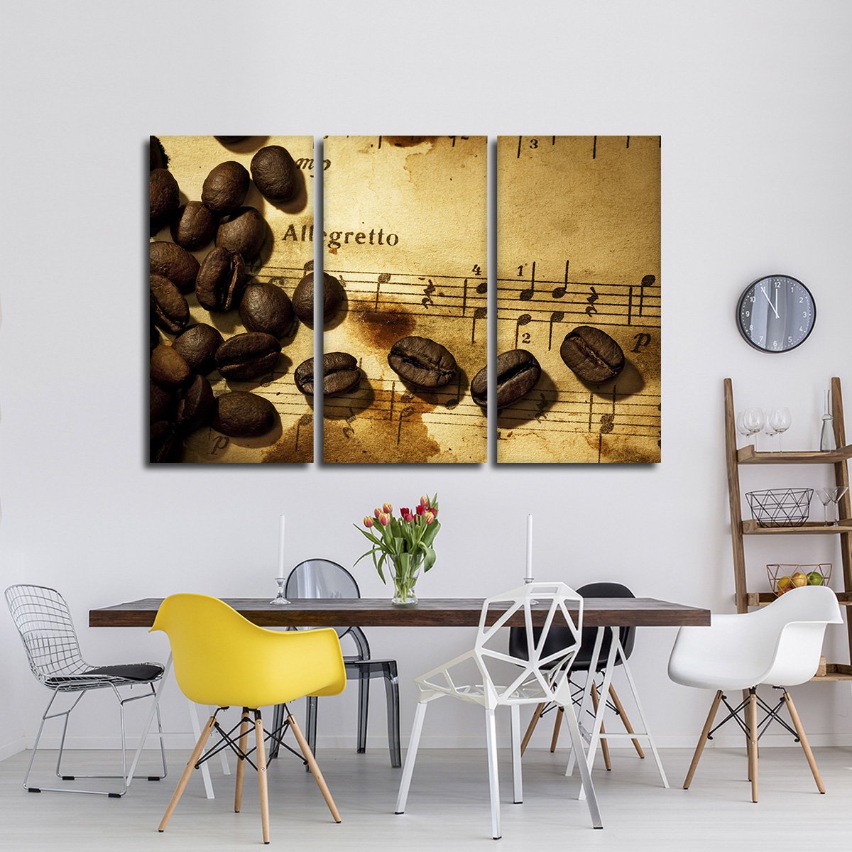 Coffee Music Multi Panel Canvas Wall Art