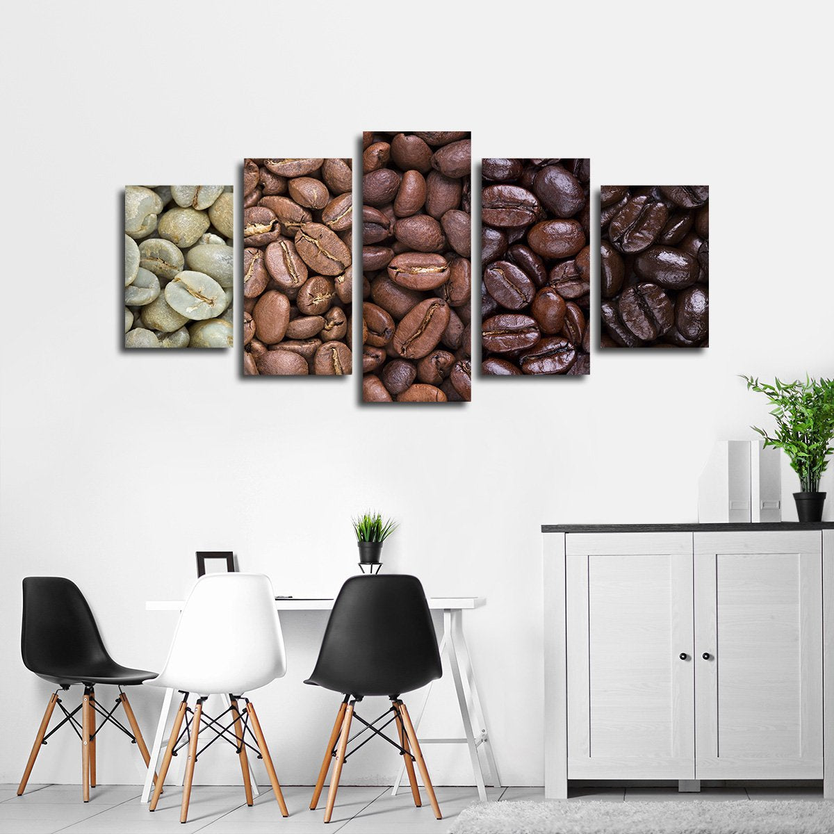 Coffee Roast Grades Multi Panel Canvas Wall Art