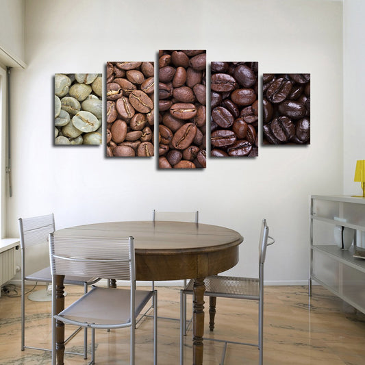 Coffee Roast Grades Multi Panel Canvas Wall Art