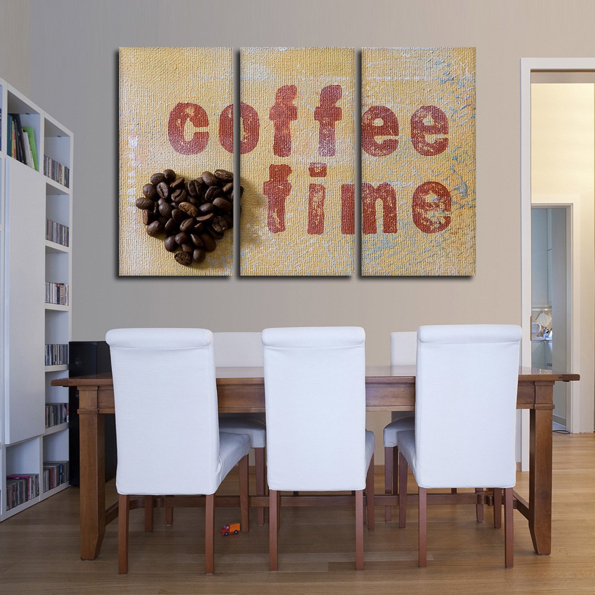 Coffee Time Multi Panel Canvas Wall Art
