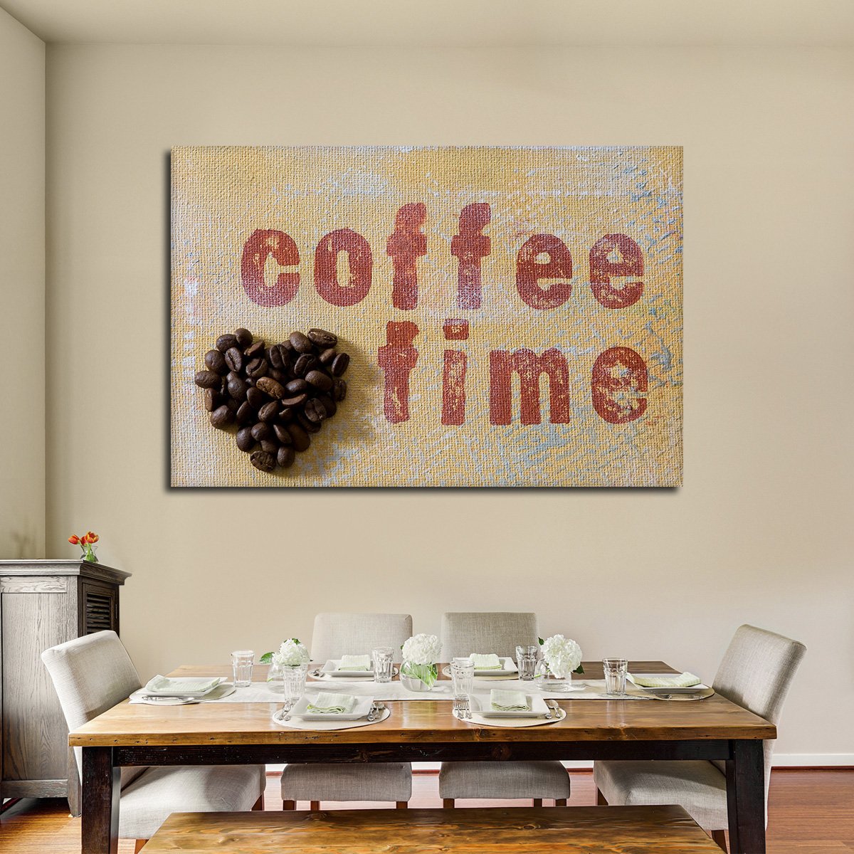 Coffee Time Multi Panel Canvas Wall Art
