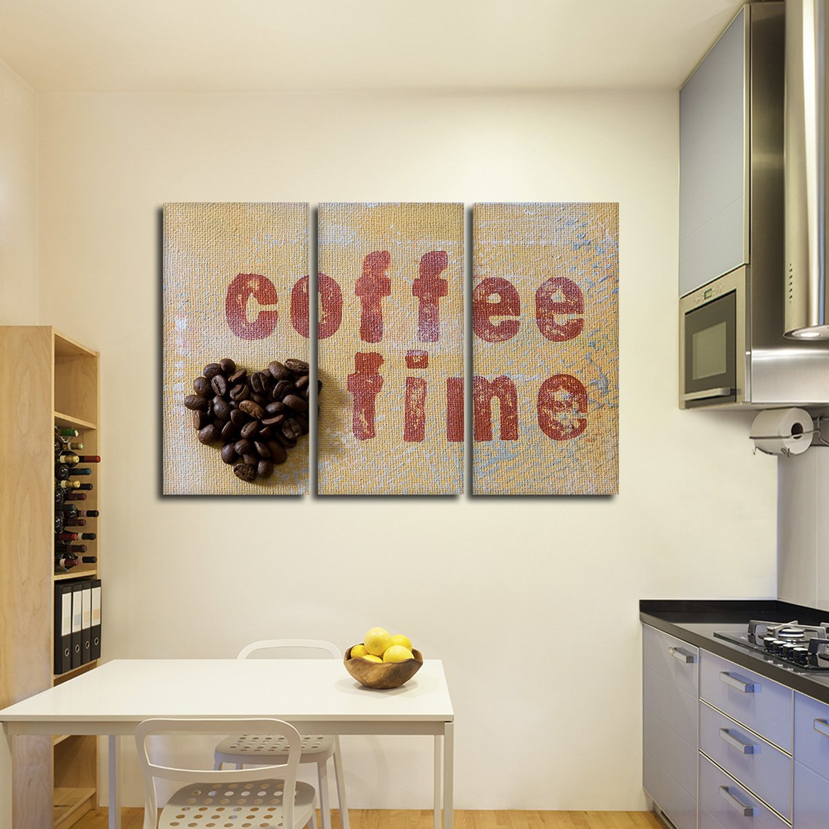 Coffee Time Multi Panel Canvas Wall Art