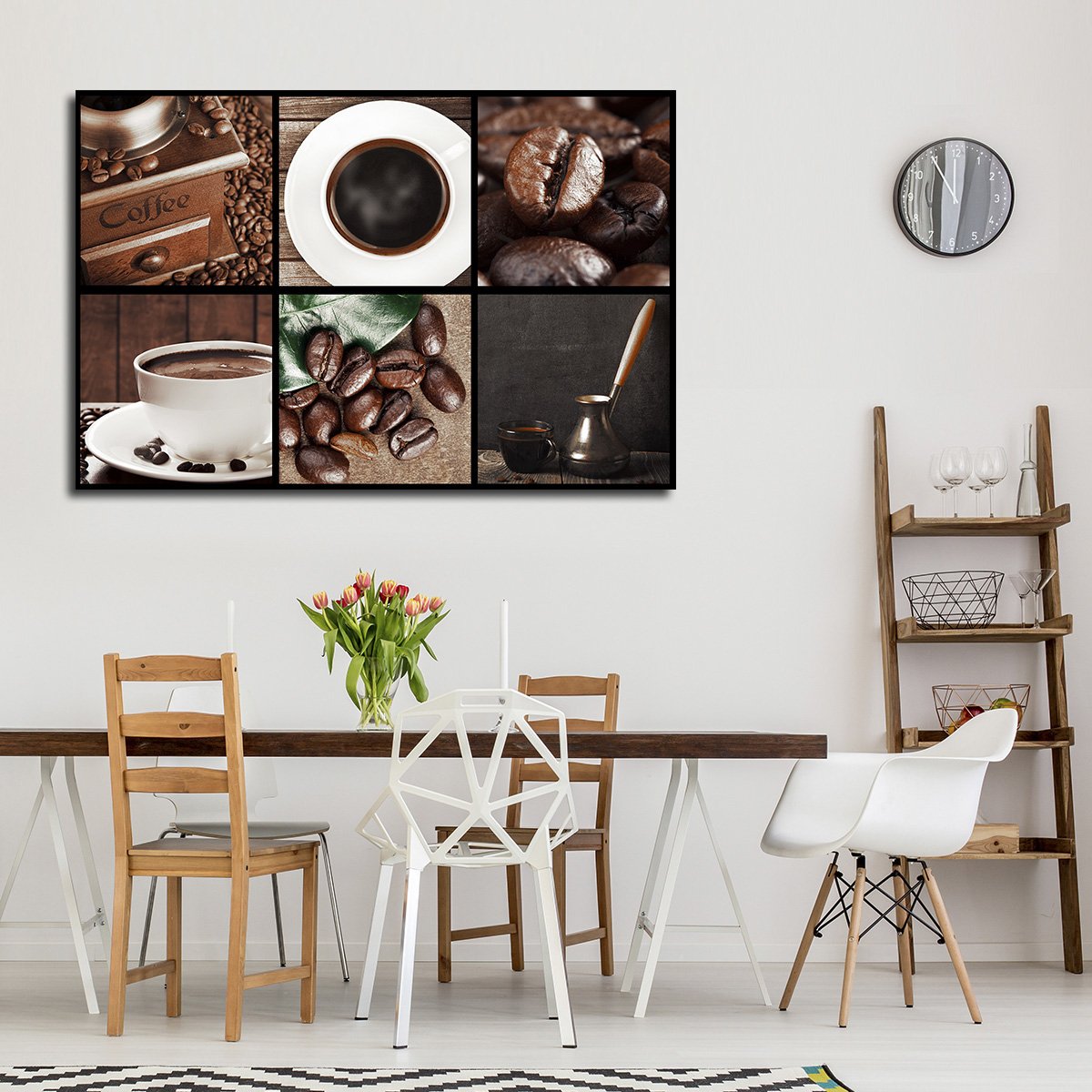 Coffee Collage Multi Panel Canvas Wall Art