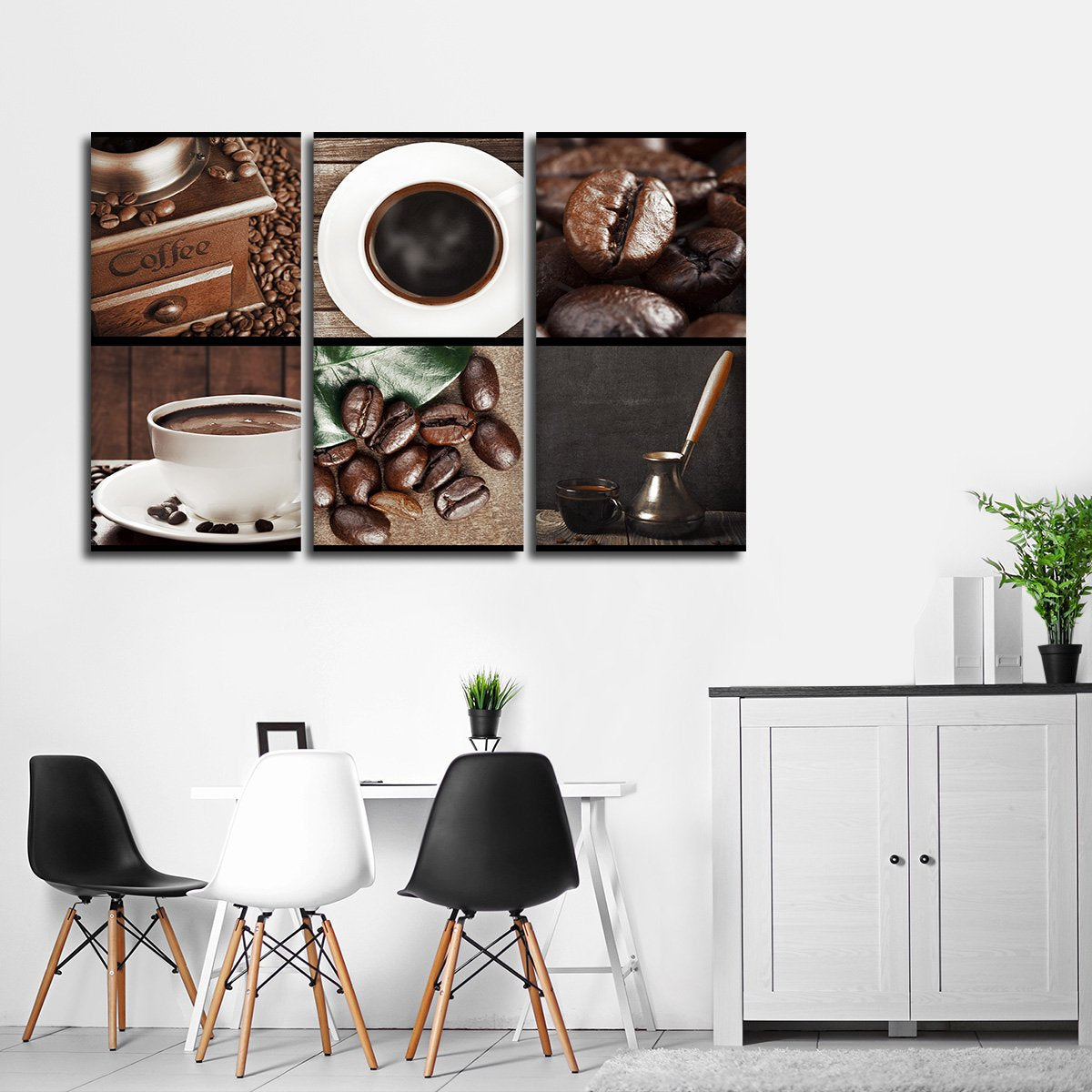 Coffee Collage Multi Panel Canvas Wall Art
