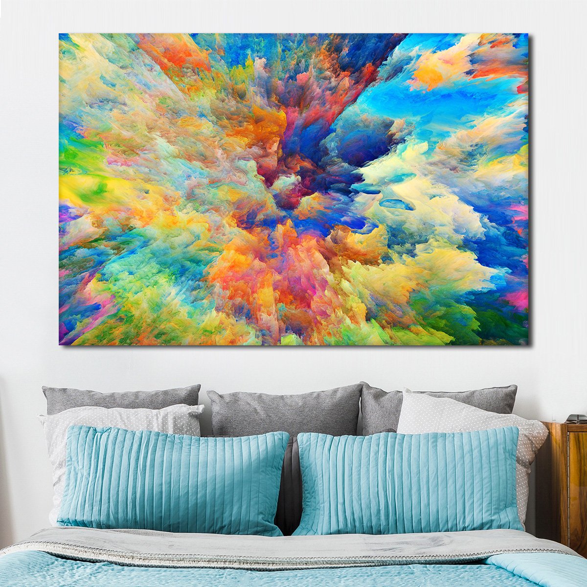 Color Explosion Multi Panel Canvas Wall Art