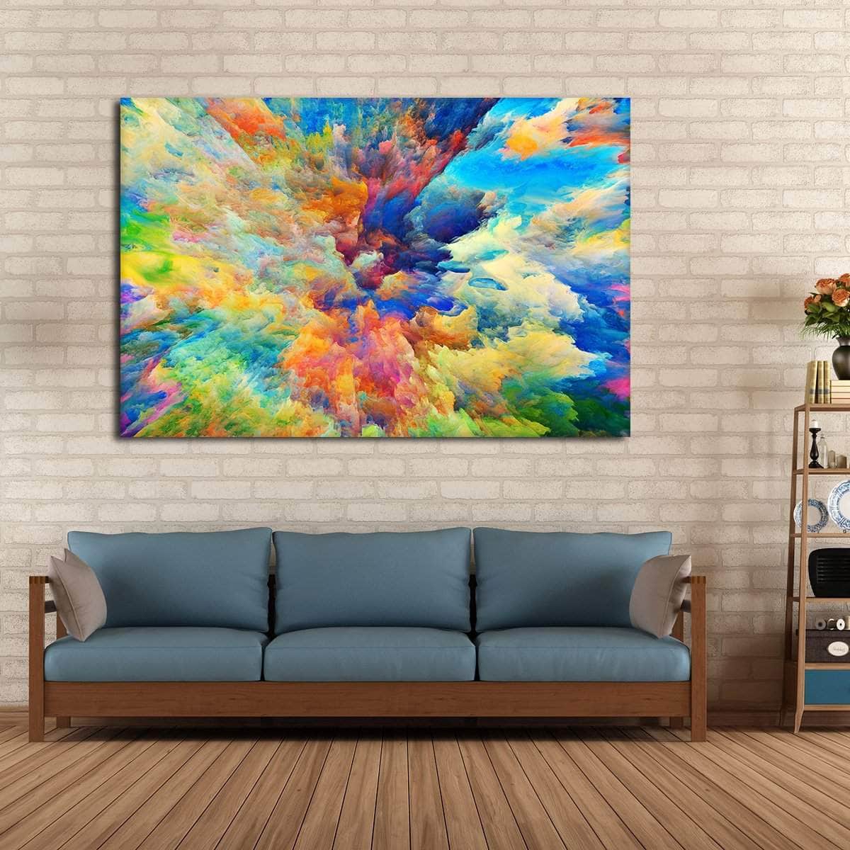 Color Explosion Multi Panel Canvas Wall Art