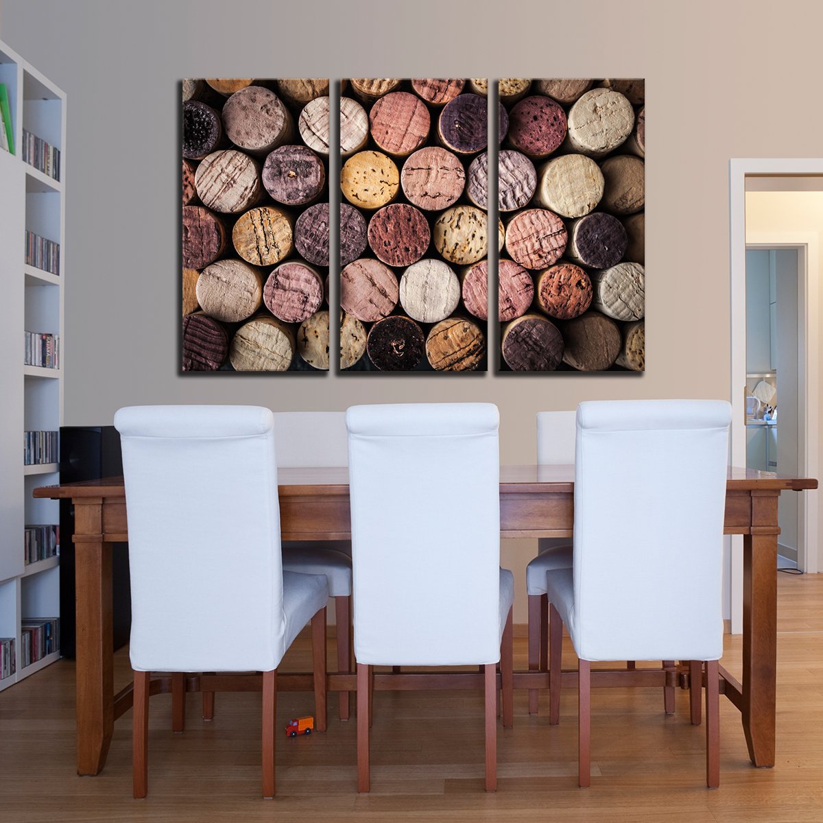 Colorful Corks Multi Panel Canvas Wall Art