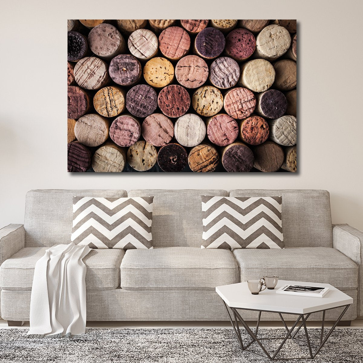 Colorful Corks Multi Panel Canvas Wall Art