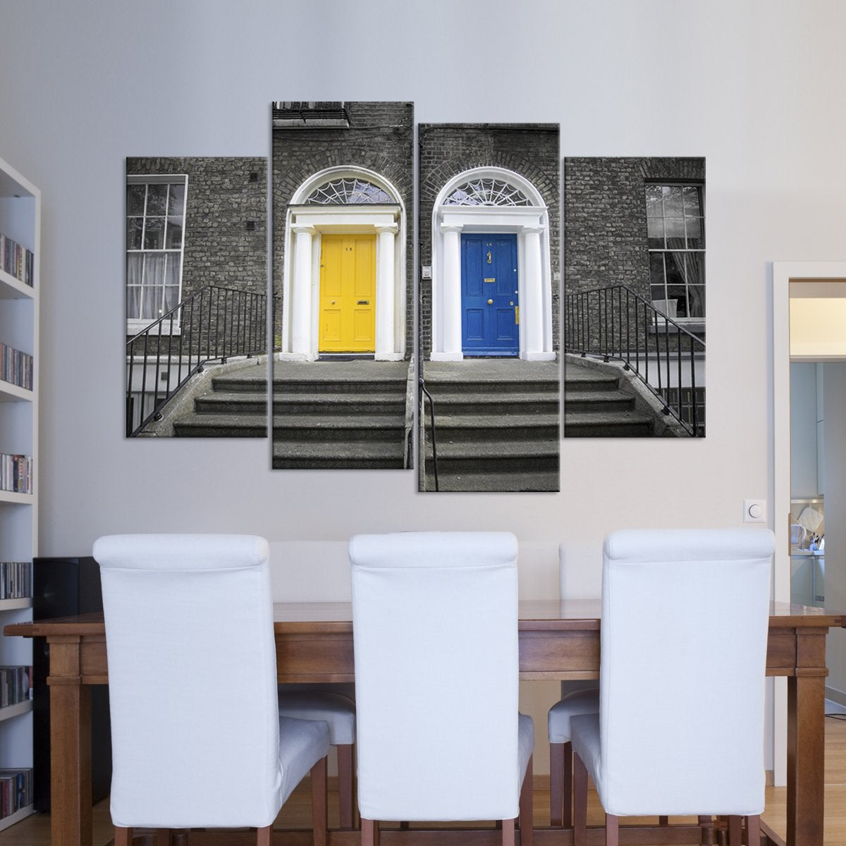 Colorful Doors Pop Multi Panel Canvas Wall Art