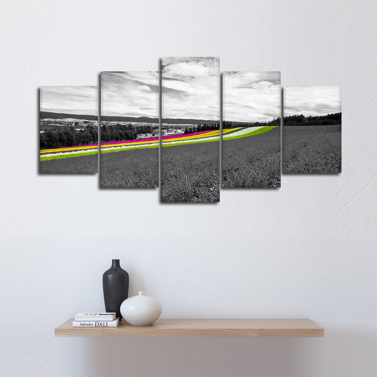 Colorful Fields Pop Multi Panel Canvas Wall Art