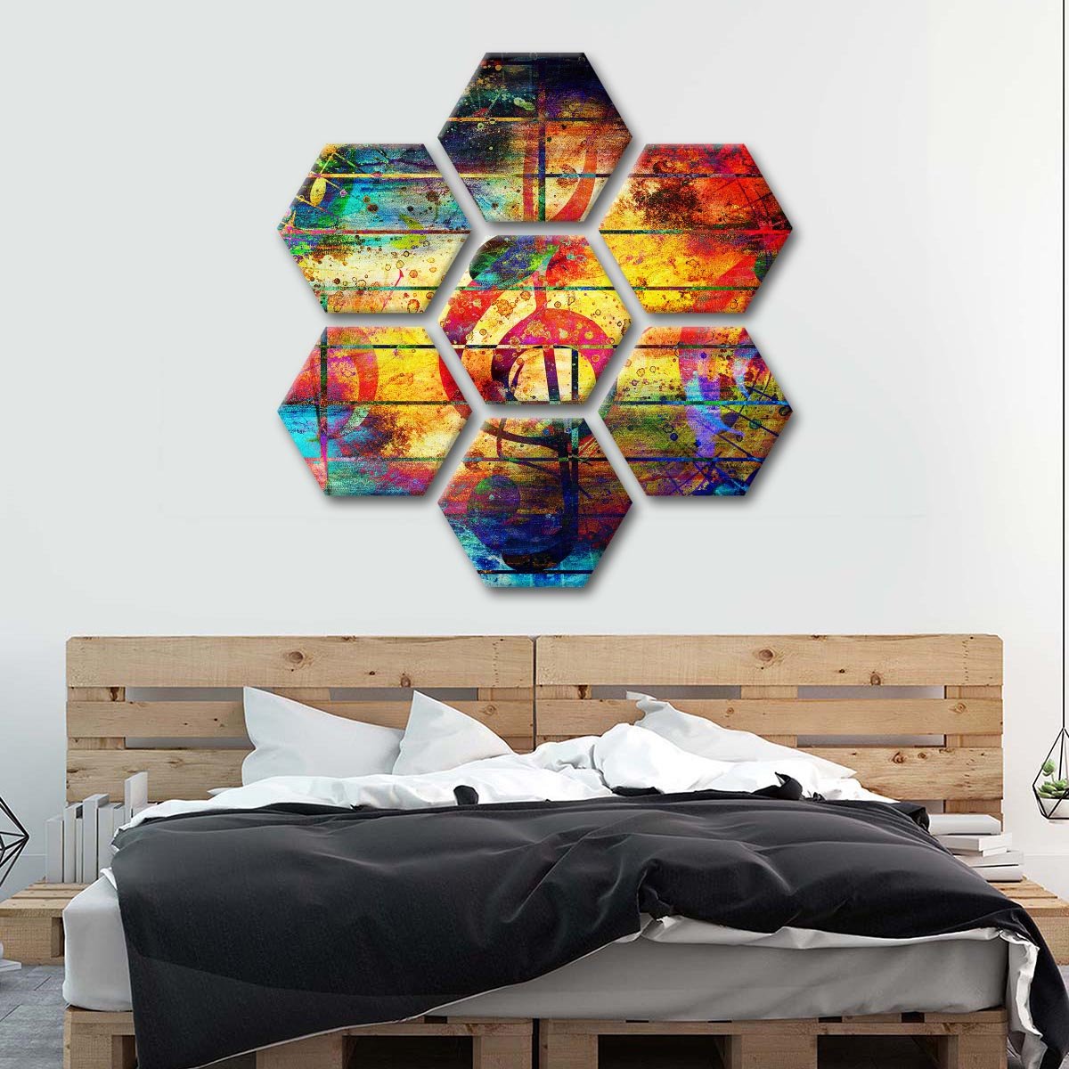 Colorful Music Multi Panel Canvas Wall Art