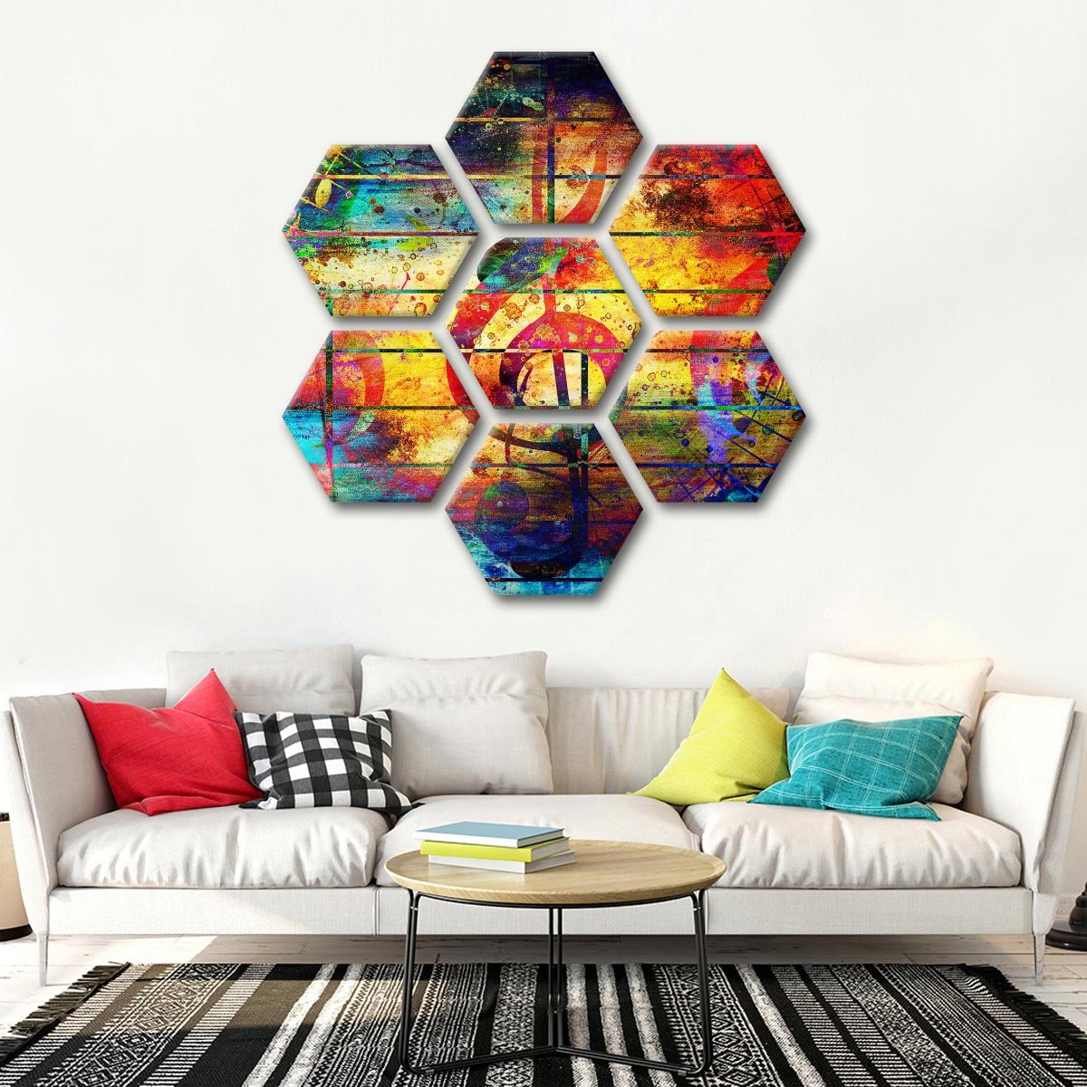 Colorful Music Multi Panel Canvas Wall Art
