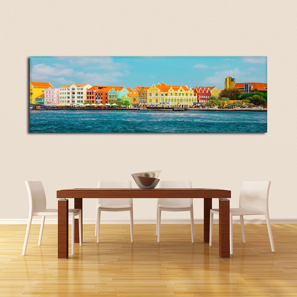 Colorful Curacao Multi Panel Canvas Wall Art