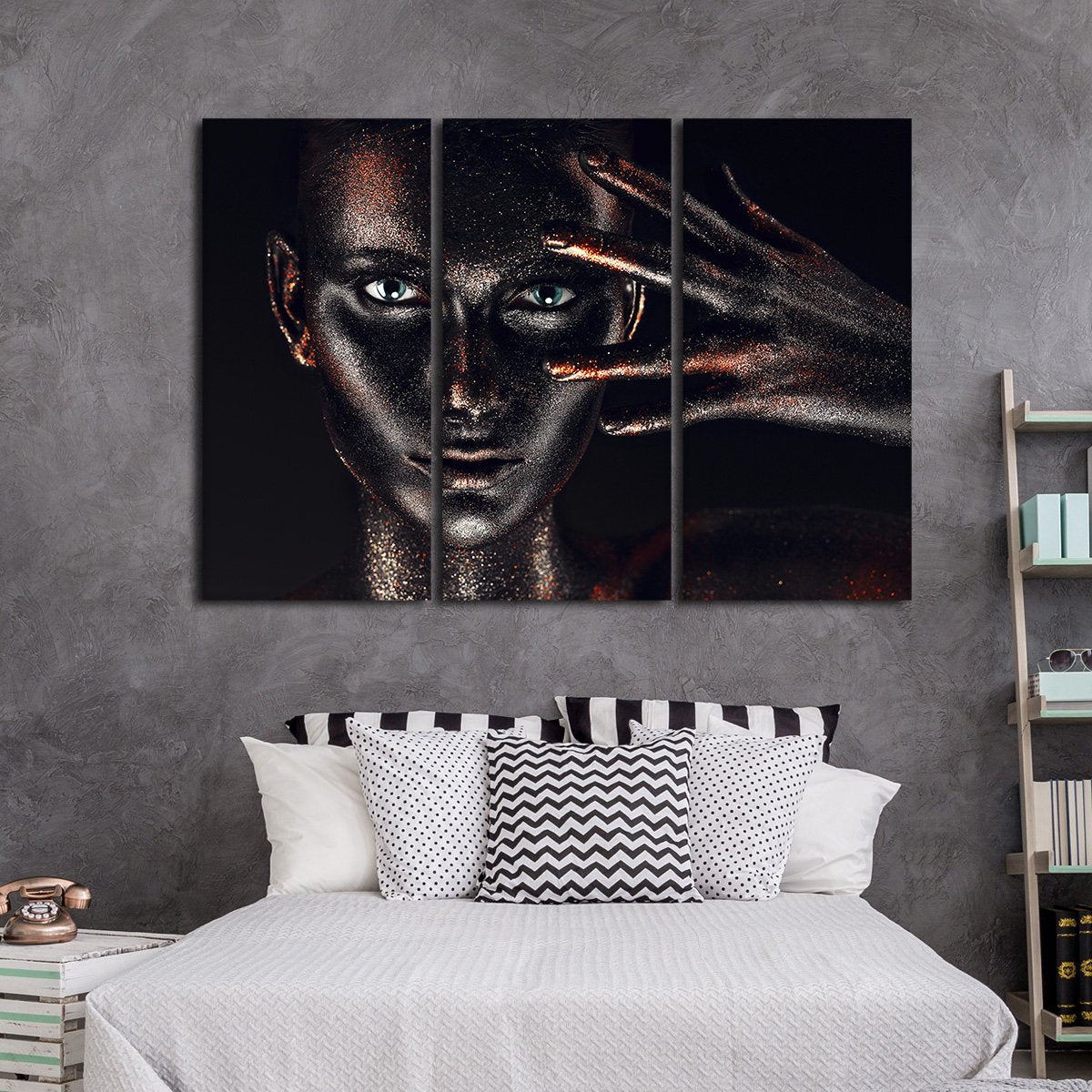 Colorful Diva Multi Panel Canvas Wall Art