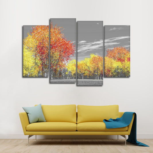 Colors Of Fall Pop Multi Panel Canvas Wall Art