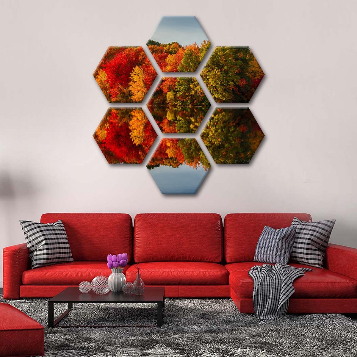 Colors of Fall Multi Panel Canvas Wall Art