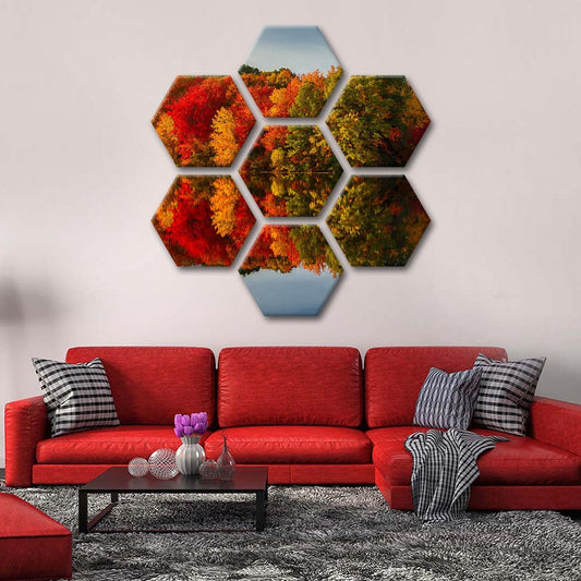 Colors of Fall Multi Panel Canvas Wall Art
