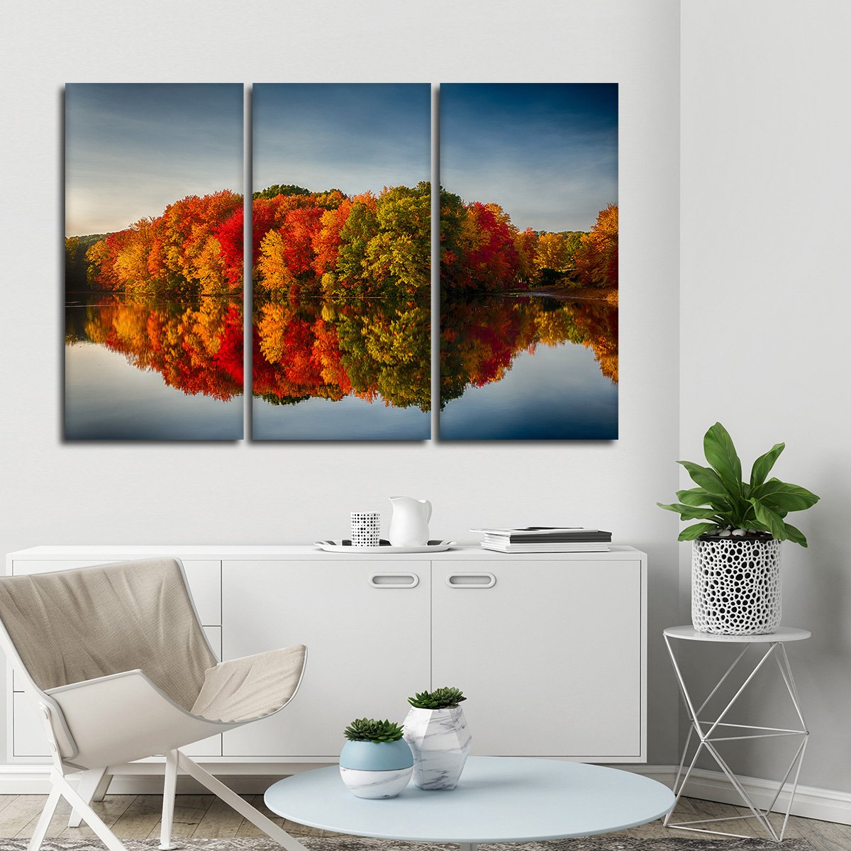 Colors of Fall Multi Panel Canvas Wall Art