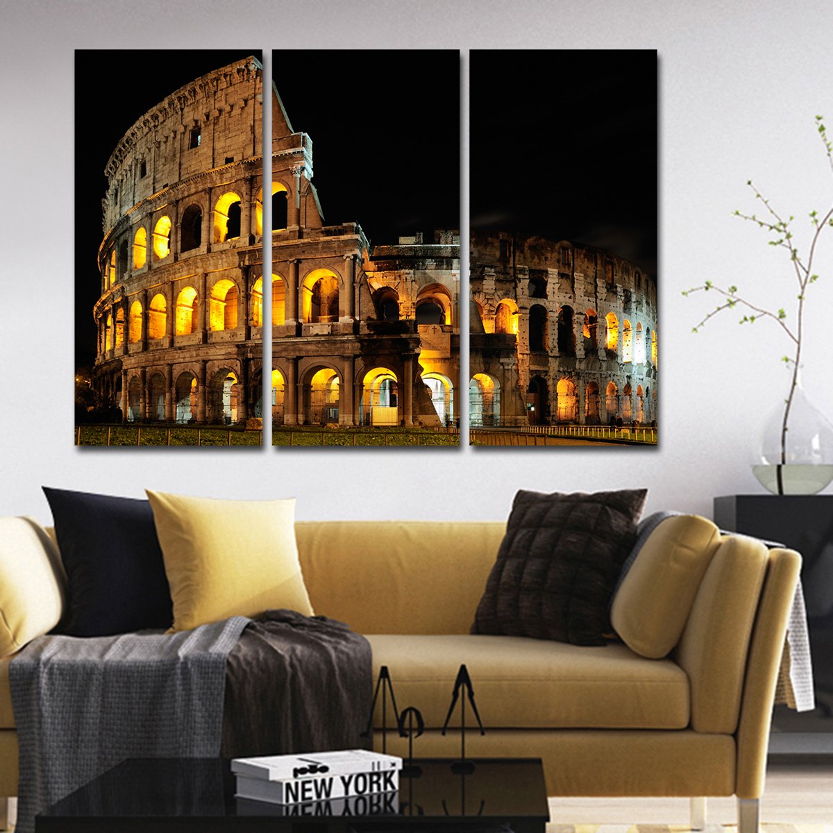 Colosseum Multi Panel Canvas Wall Art
