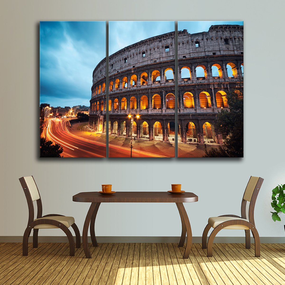 Colosseum View Multi Panel Canvas Wall Art