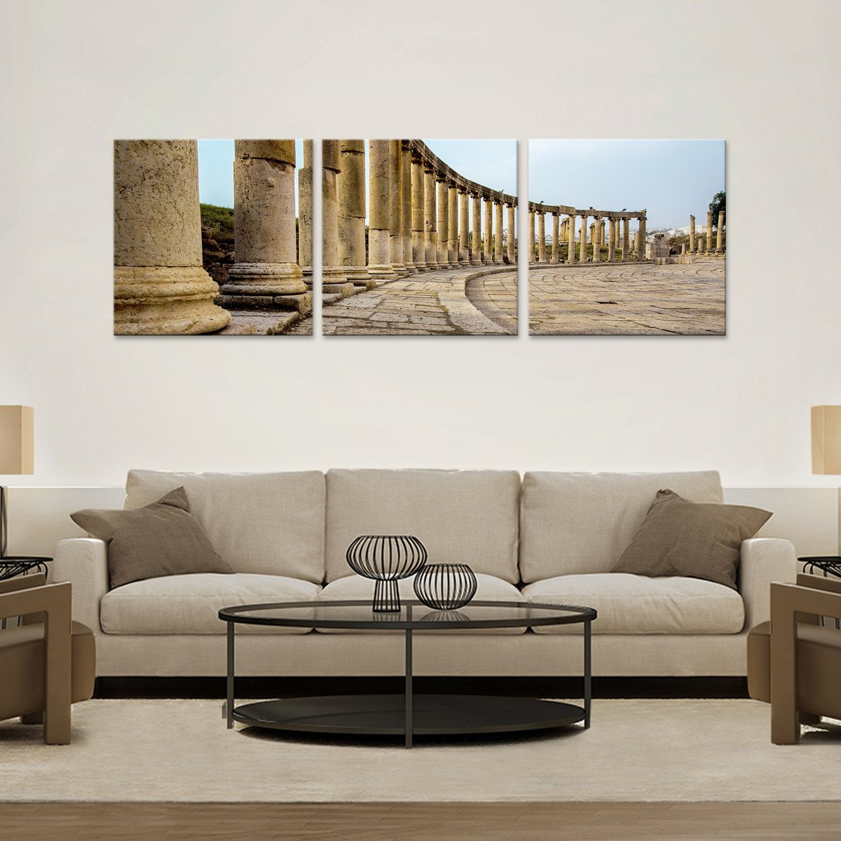 Column Panoramic Multi Panel Canvas Wall Art
