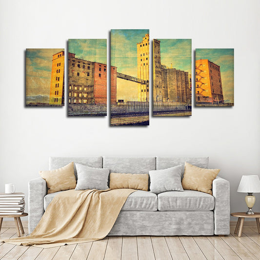 Commercial Zone Multi Panel Canvas Wall Art
