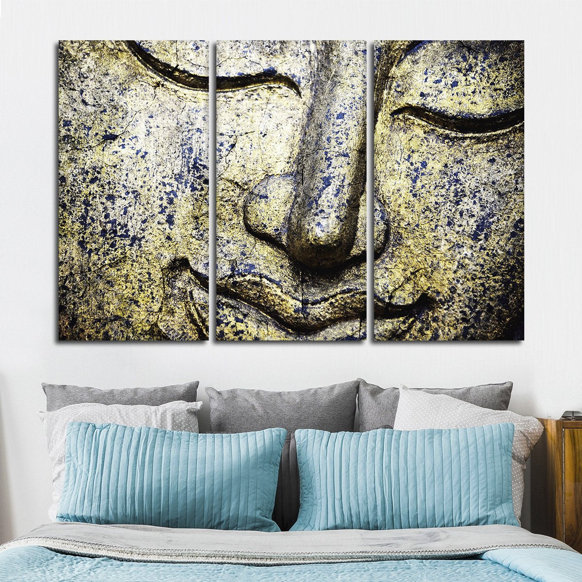 Content Buddha Multi Panel Canvas Wall Art