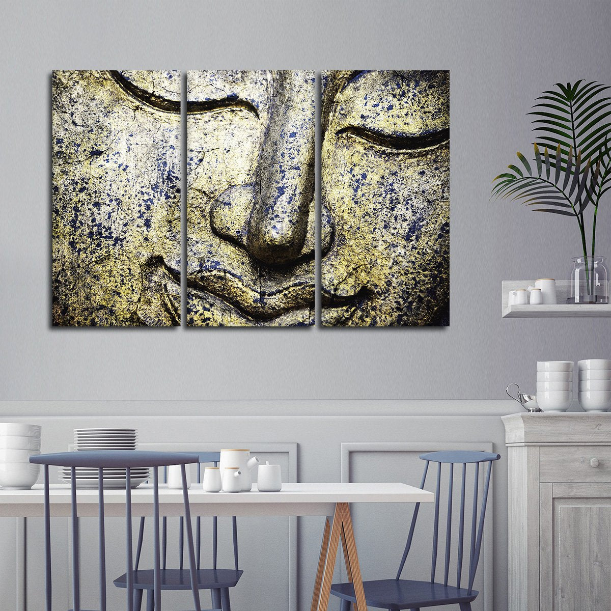 Content Buddha Multi Panel Canvas Wall Art