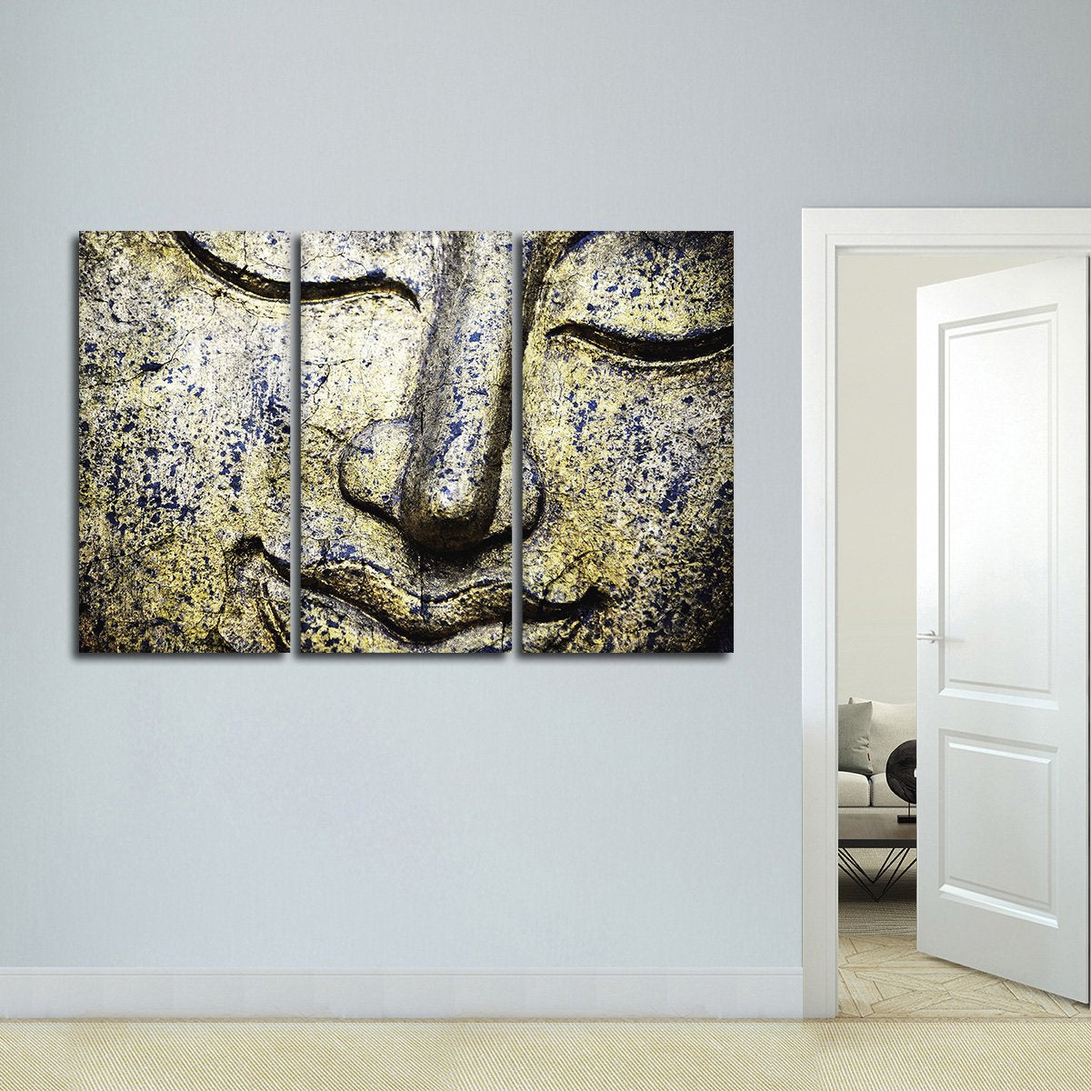 Content Buddha Multi Panel Canvas Wall Art