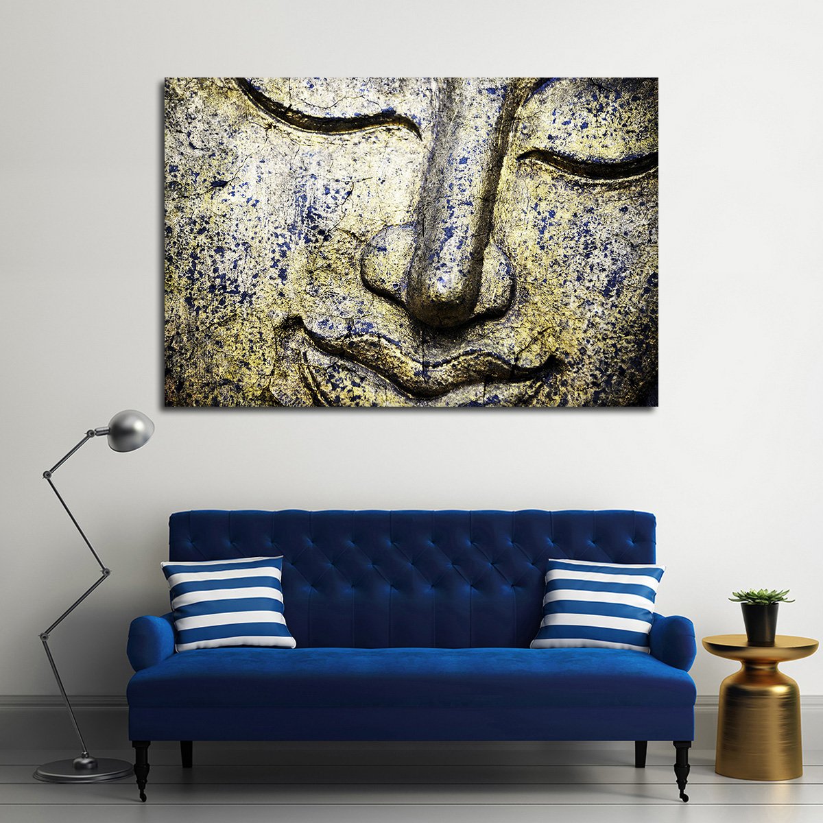 Content Buddha Multi Panel Canvas Wall Art