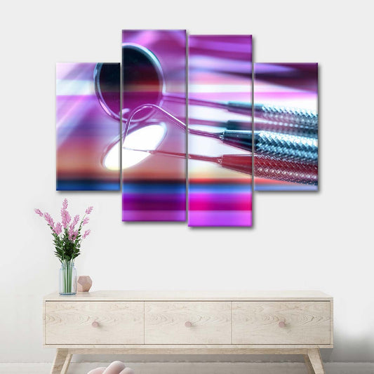 Cool Dental Tools Multi Panel Canvas Wall Art