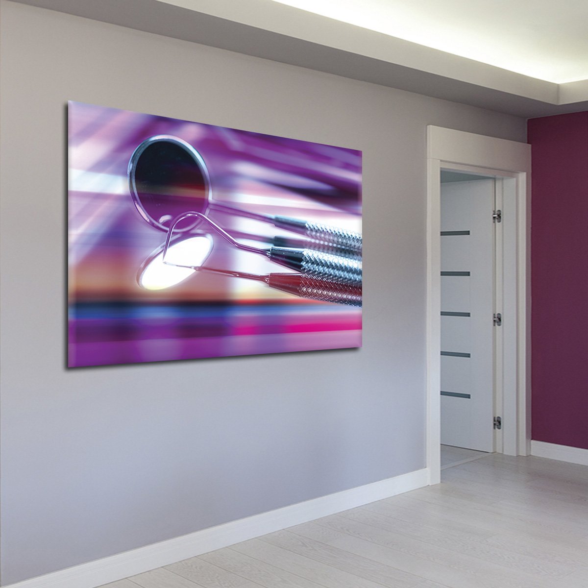 Cool Dental Tools Multi Panel Canvas Wall Art