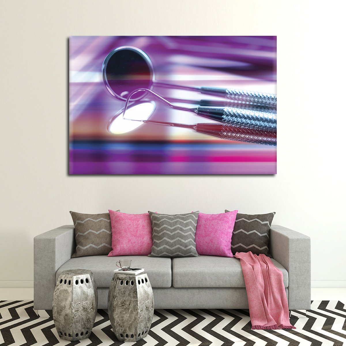 Cool Dental Tools Multi Panel Canvas Wall Art