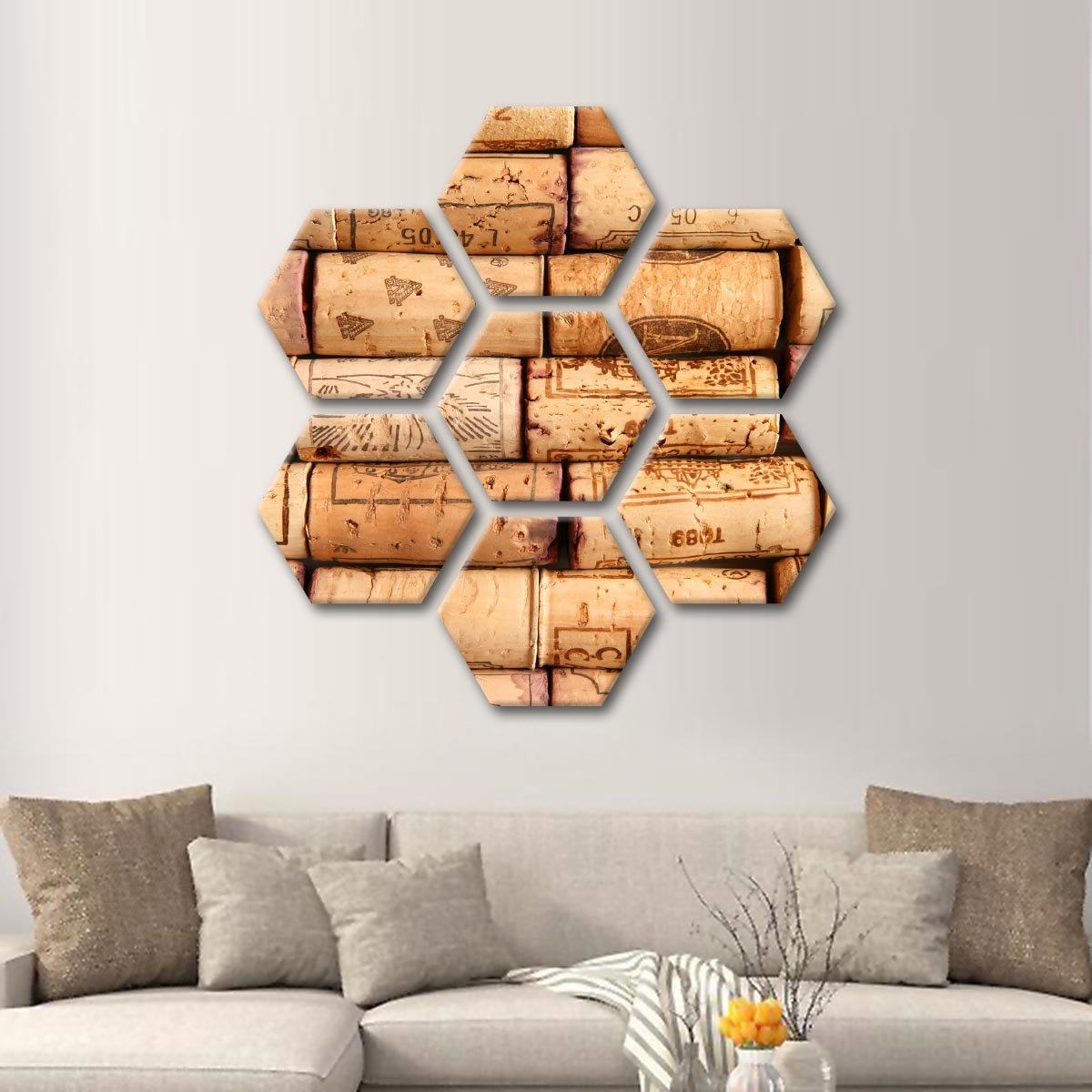 Corks Wall Multi Panel Canvas Wall Art