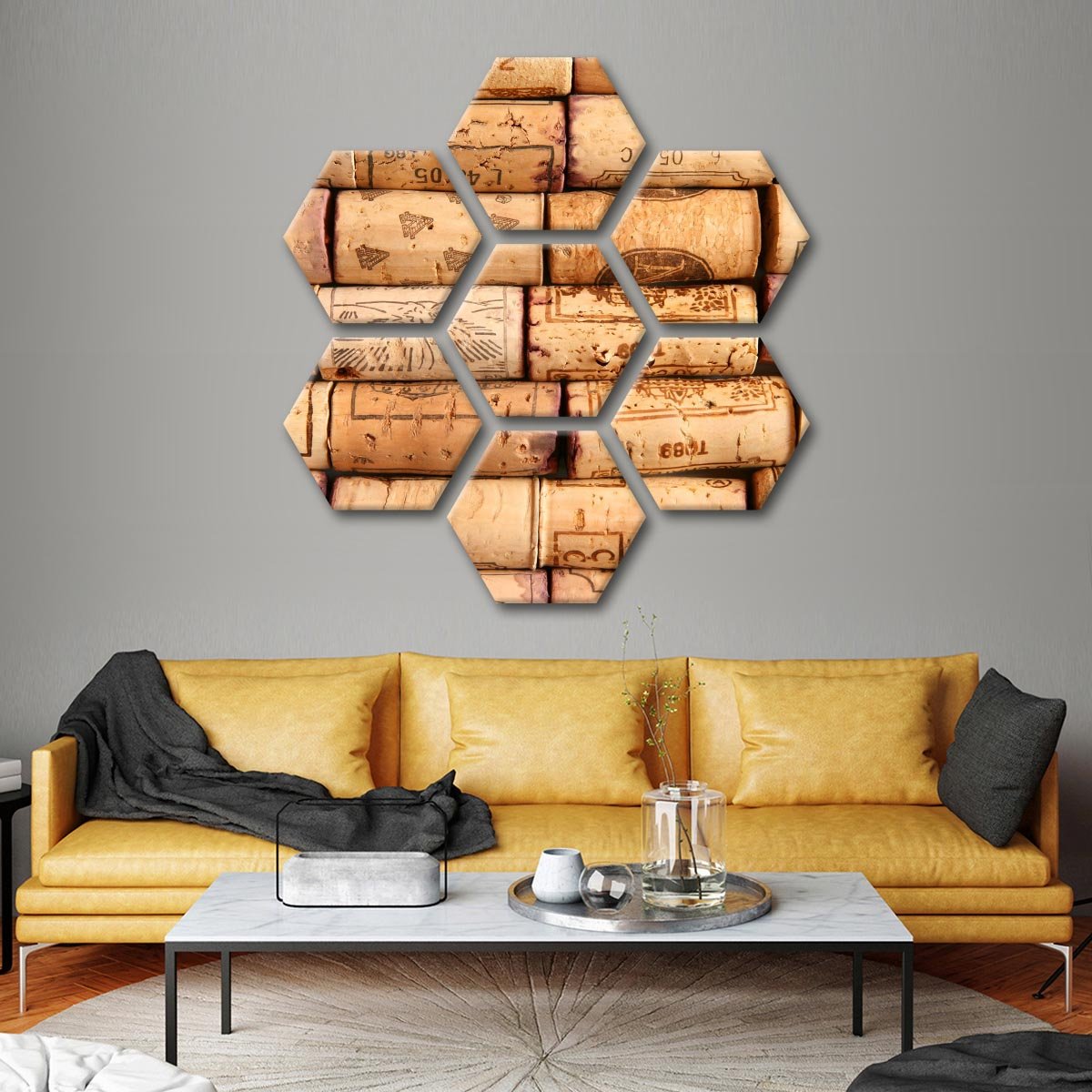 Corks Wall Multi Panel Canvas Wall Art