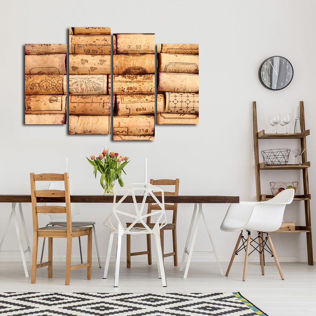 Corks Wall Multi Panel Canvas Wall Art