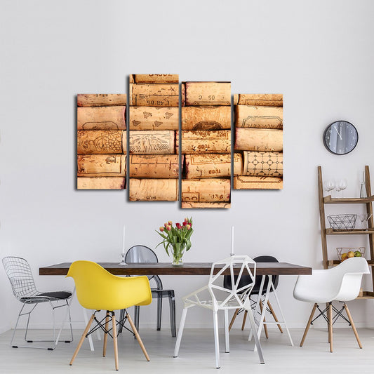 Corks Wall Multi Panel Canvas Wall Art