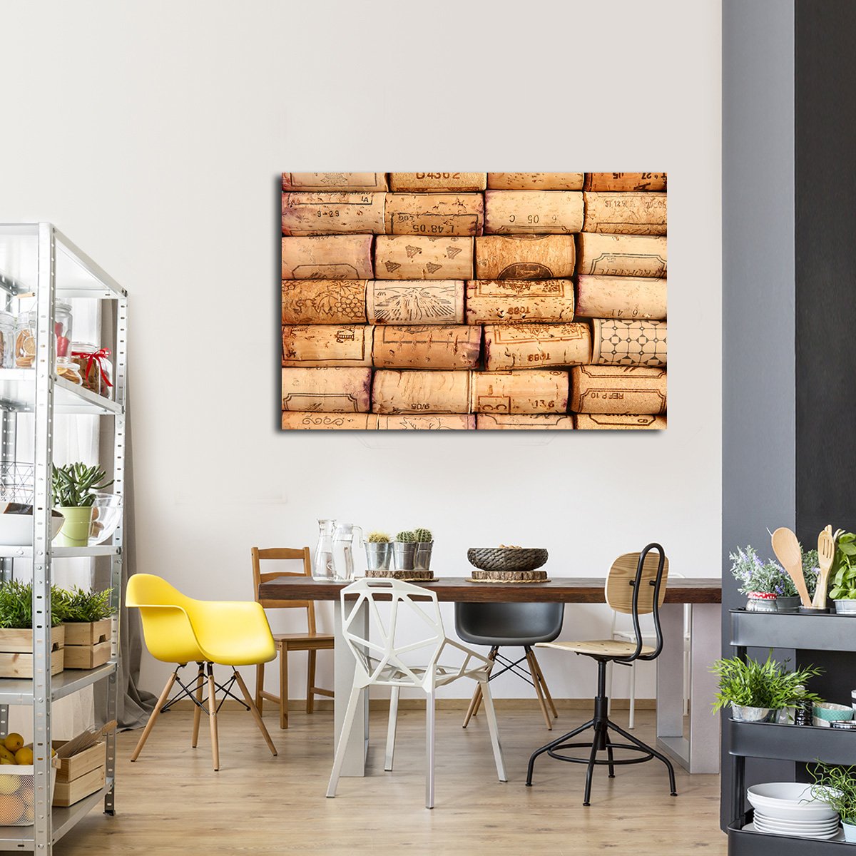 Corks Wall Multi Panel Canvas Wall Art