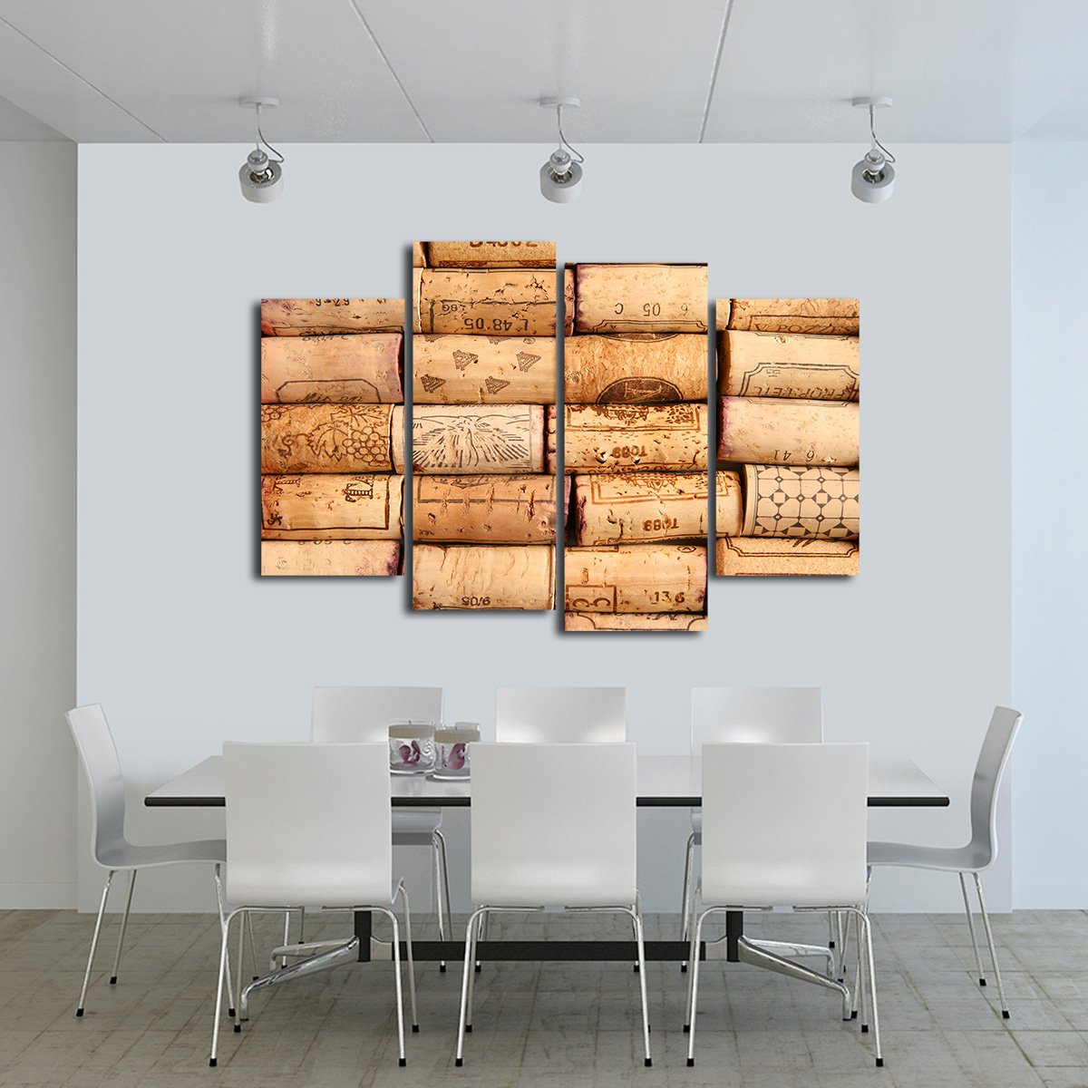 Corks Wall Multi Panel Canvas Wall Art