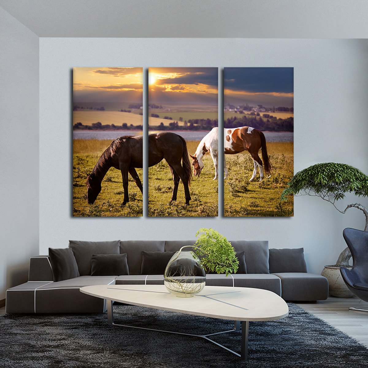 Countryside View Multi Panel Canvas Wall Art