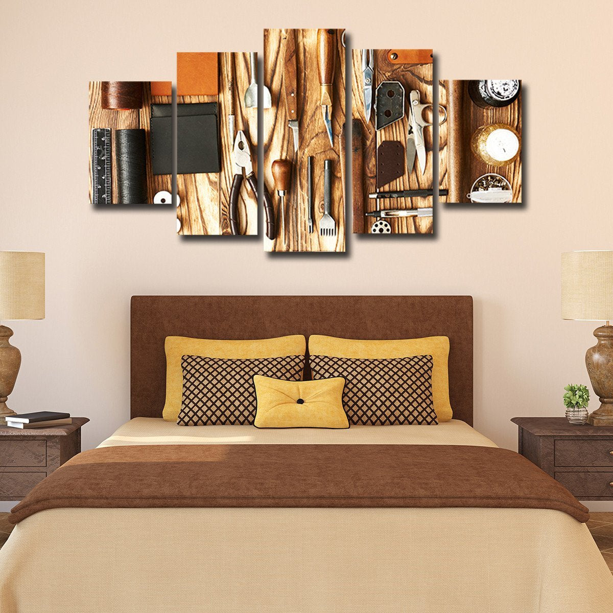 Crafting Tools Multi Panel Canvas Wall Art