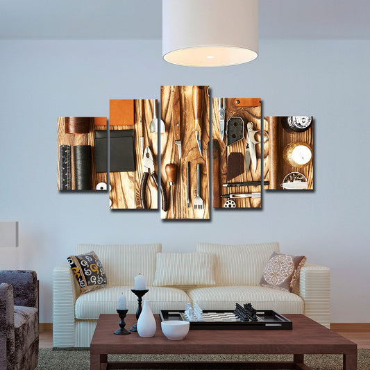 Crafting Tools Multi Panel Canvas Wall Art