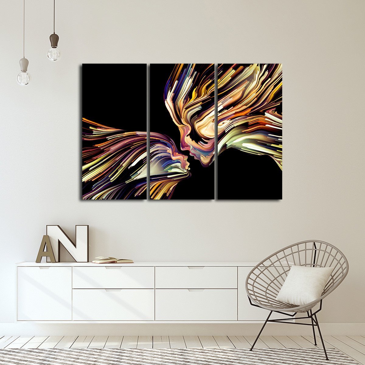 Creative Profile Multi Panel Canvas Wall Art