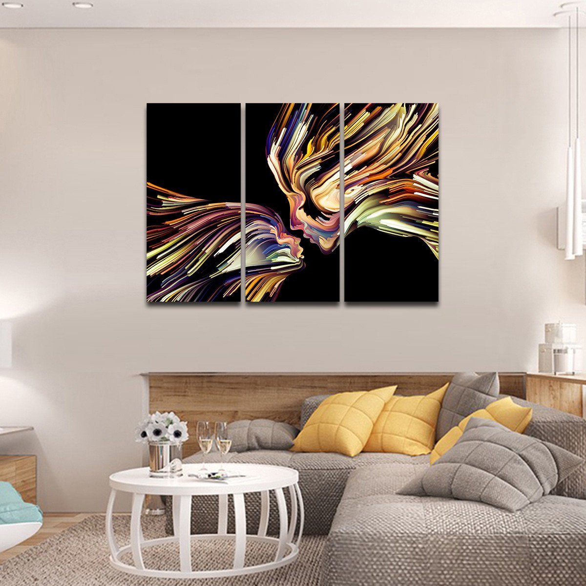 Creative Profile Multi Panel Canvas Wall Art