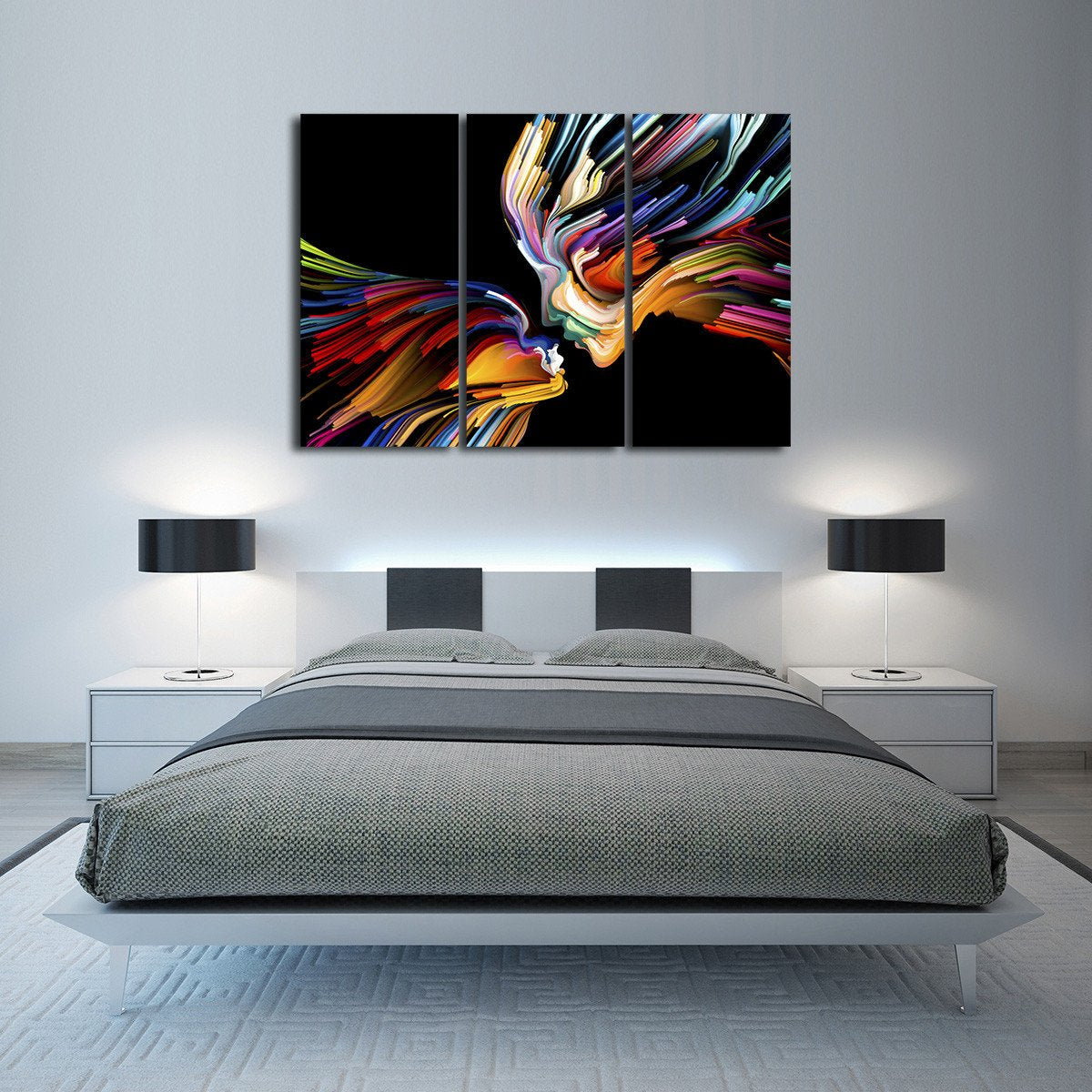 Creative Profile Multi Panel Canvas Wall Art