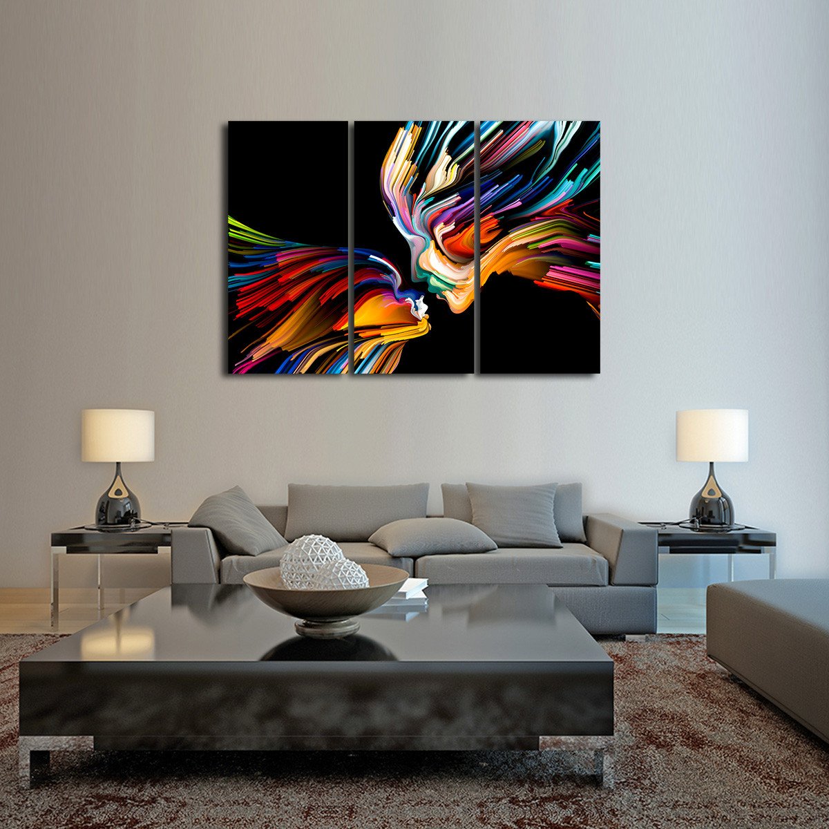 Creative Profile Multi Panel Canvas Wall Art