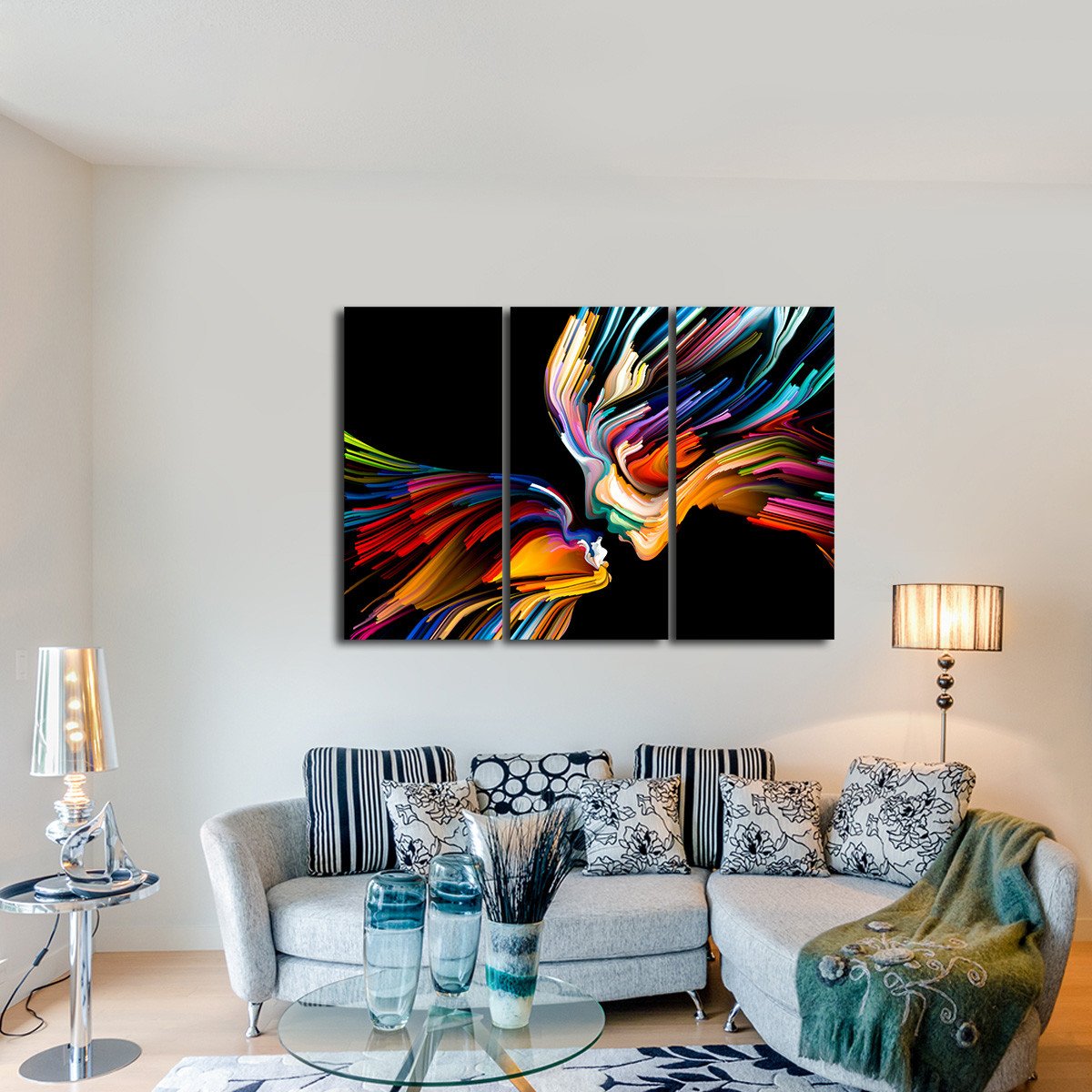 Creative Profile Multi Panel Canvas Wall Art