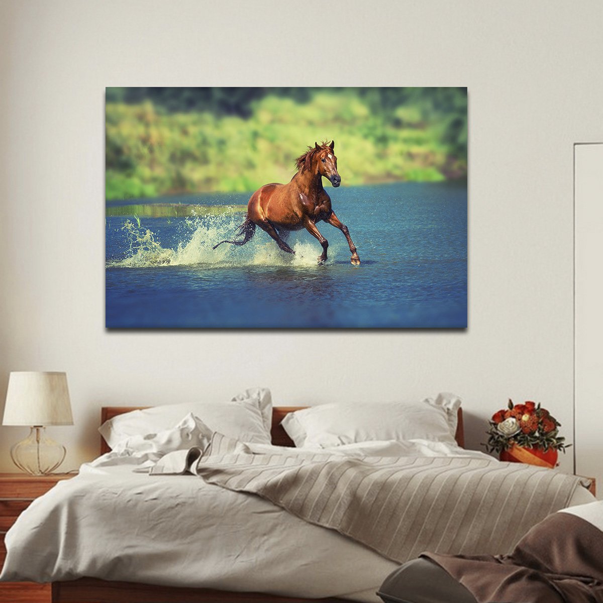 Crossing the River Multi Panel Canvas Wall Art