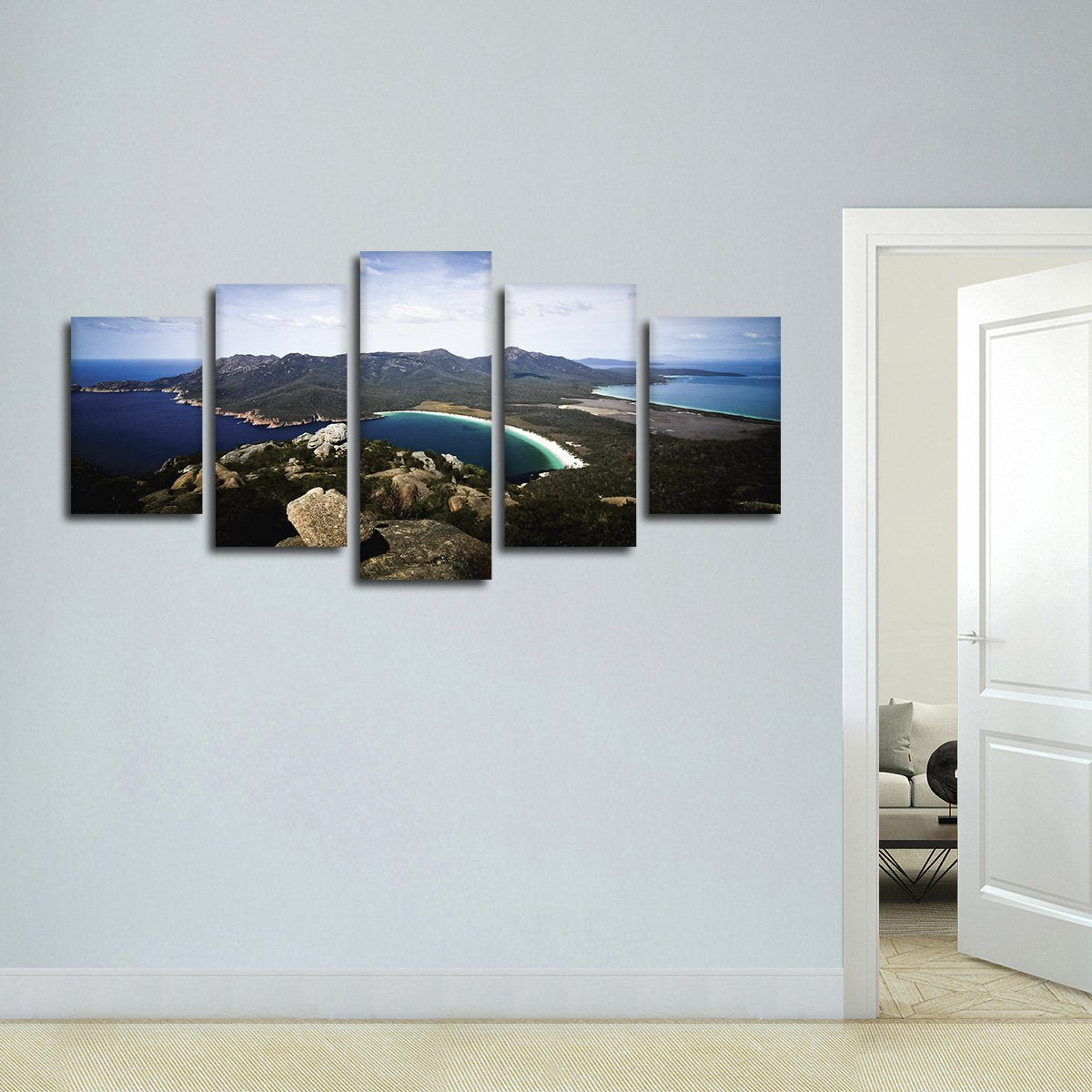 Crystal Clear Bay Multi Panel Canvas Wall Art